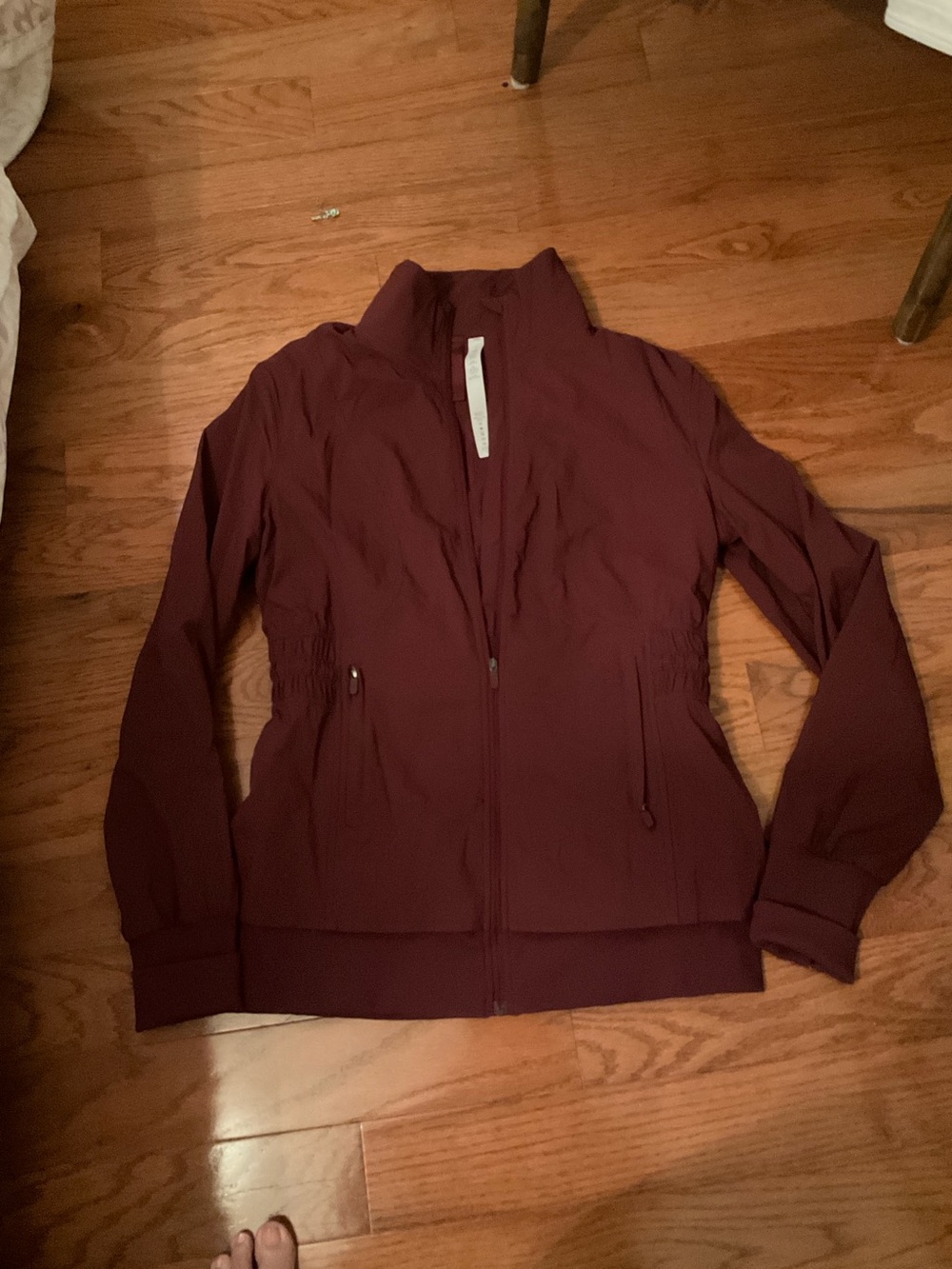 lululemon athletica Women's Maroon Zip-Up Bomber Jacket